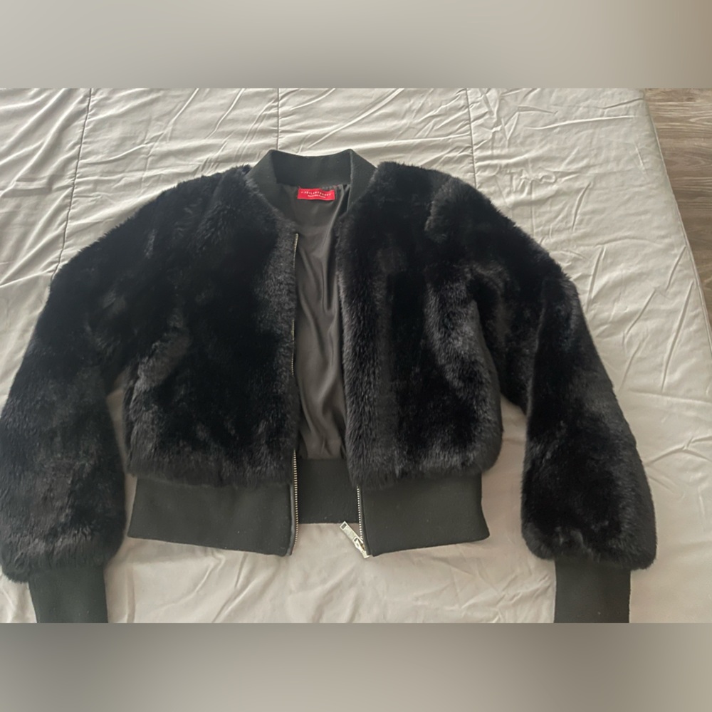 Philanthropy jacket faux fur